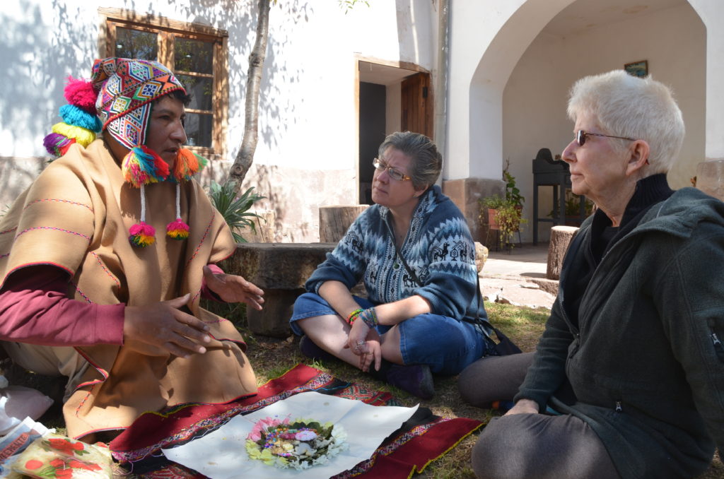 peru travelers meet shaman