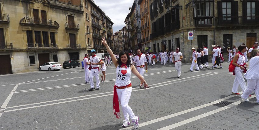Jeannie in Pamplona