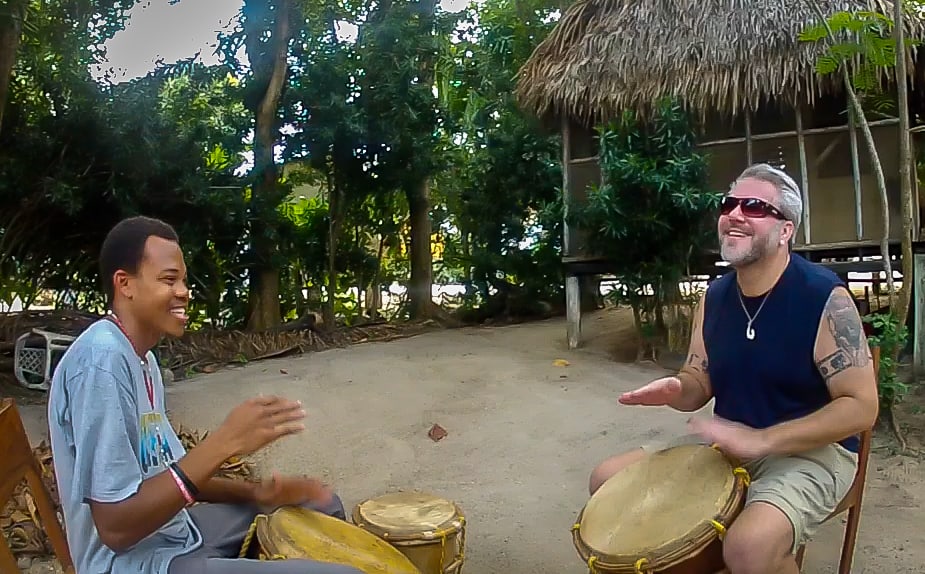 Garifuna Drumming in Hopkins Village, Belize