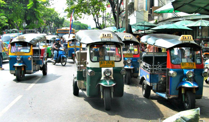 Things to do in Thailand - Ride a Tuk Tuk photo by Hdamm via GNU
