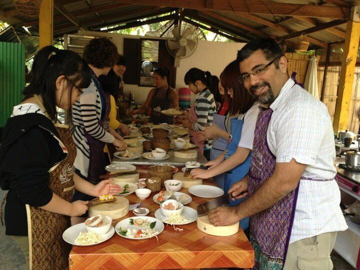 Andrew Motiwalla, founder of Discover Corps, Cooking