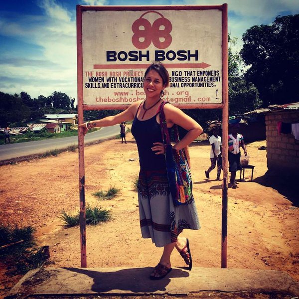 Peace Corps Volunteer Charlene Espinoza, Founder of Bosh Bosh