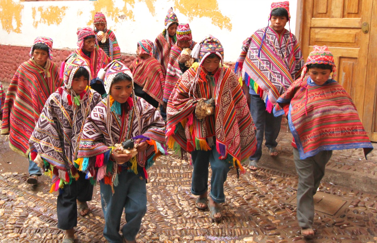 Sacred Valley of the Incas- Children in Traditional dress