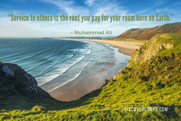 Quotes About Volunteering “Service to others is the rent you pay for your room here on Earth.”